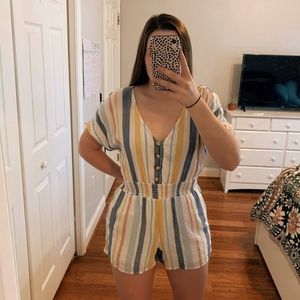 NWT Abercrombie Striped Romper